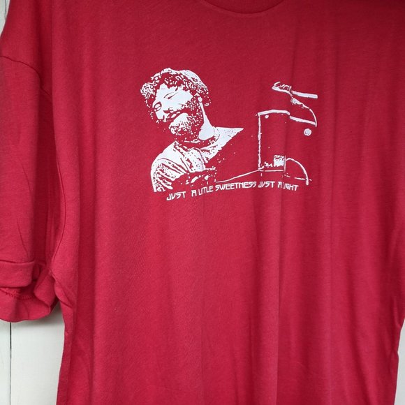 Brent Mydland Grateful Dead tribute T-shirt Silhouette screenprint shakedown - Picture 1 of 4